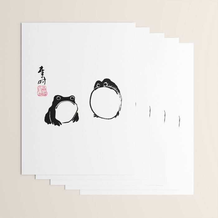 Matsumoto Hoji Frogs  Wrapping Paper Gallery Image 3