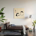 Matsumoto Hoji Frogs  Wood Wall Art Gallery Image 2