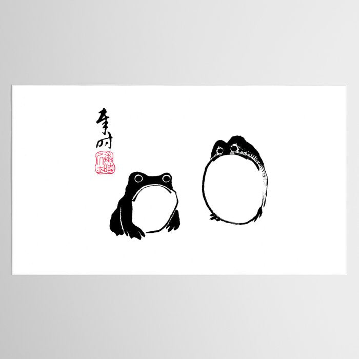 Matsumoto Hoji Frogs  Tablecloth Gallery Image 2