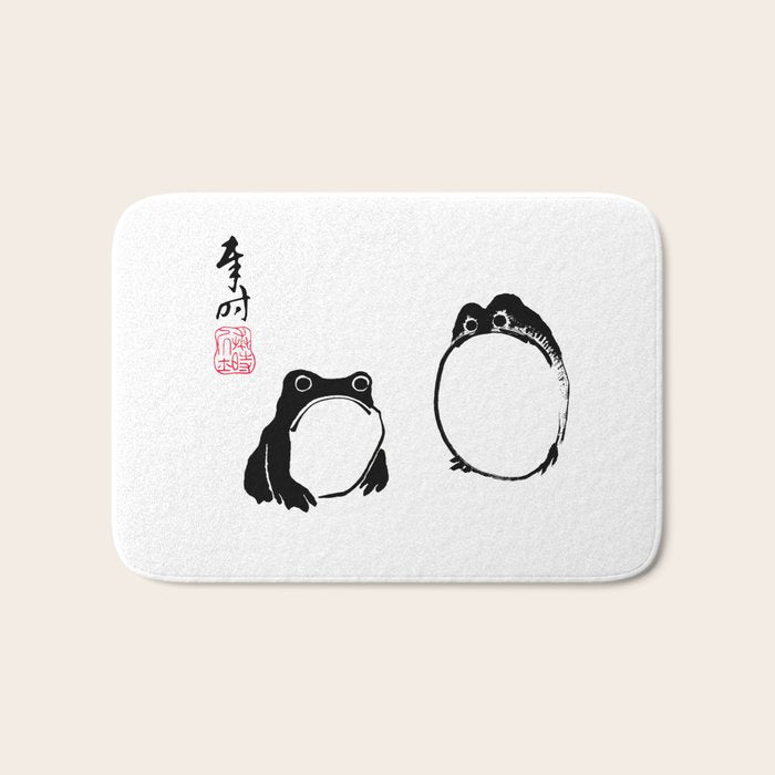 Matsumoto Hoji Frogs  Bath Mat Gallery Image 1