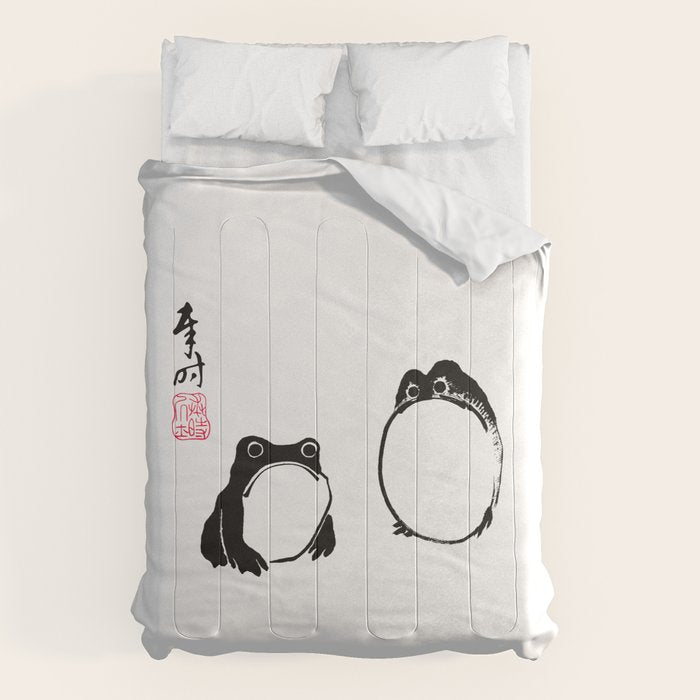 Matsumoto Hoji Frogs  Comforter Gallery Image 6