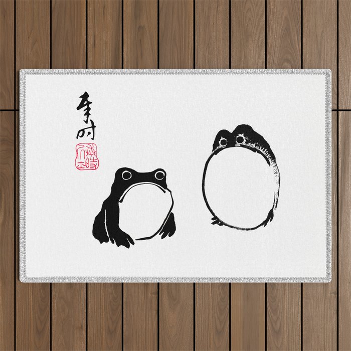 Matsumoto Hoji Frogs  Outdoor Rug Gallery Image 1
