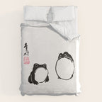 Matsumoto Hoji Frogs  Duvet Cover Gallery Image 6