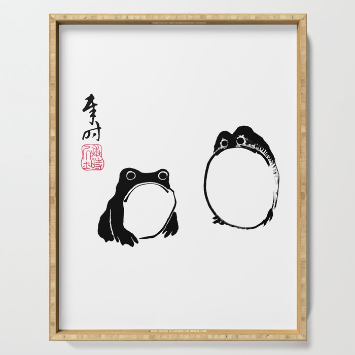Matsumoto Hoji Frogs  Serving Tray Gallery Image 1