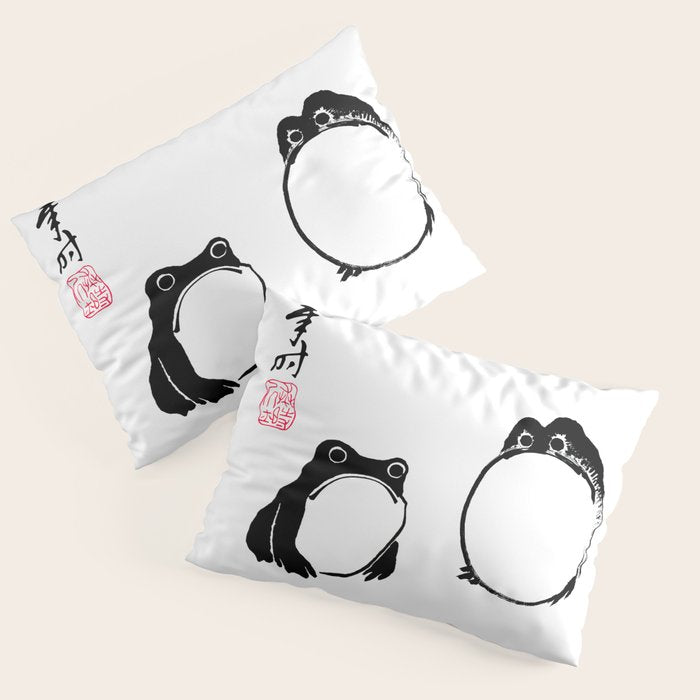 Matsumoto Hoji Frogs  Pillow Sham Gallery Image 1