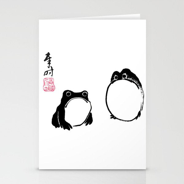 Matsumoto Hoji Frogs  Stationery Card Gallery Image 1