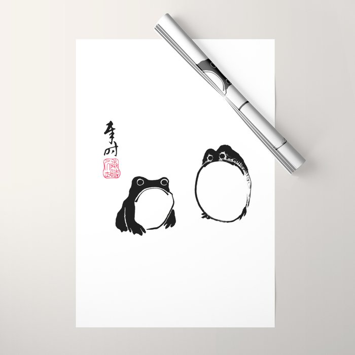Matsumoto Hoji Frogs  Wrapping Paper Gallery Image 1