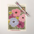 Flower Market - Opium Poppies Wrapping Paper Gallery Image 1