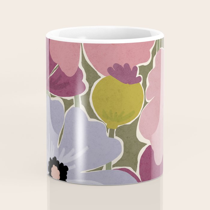 Flower Market - Opium Poppies Coffee Mug Gallery Image 4