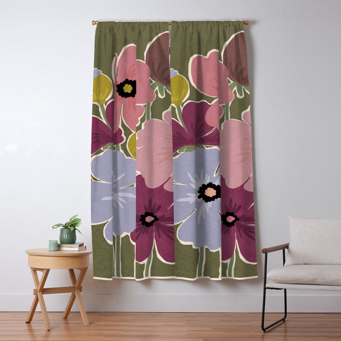 Flower Market - Opium Poppies Window Curtain Gallery Image 5