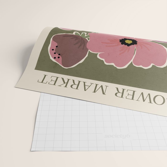 Flower Market - Opium Poppies Wrapping Paper Gallery Image 2