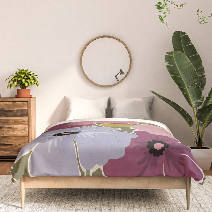 Flower Market - Opium Poppies Comforter Gallery Image 3
