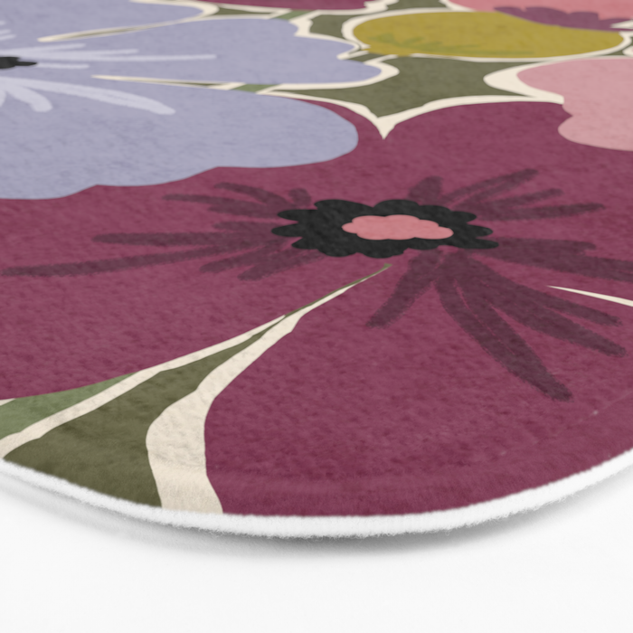 Flower Market - Opium Poppies Bath Mat Gallery Image 3
