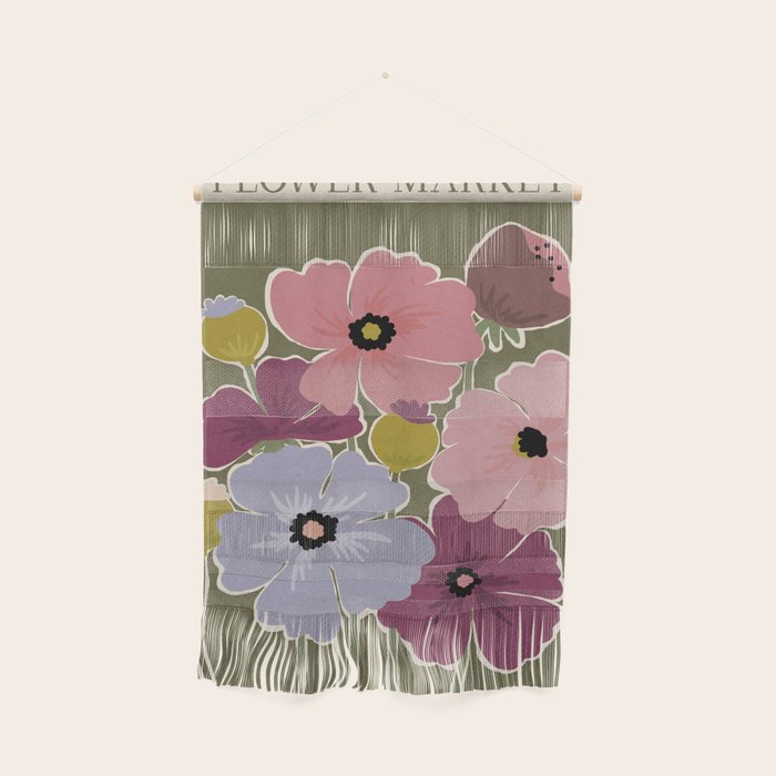 Flower Market - Opium Poppies Wall Hanging Gallery Image 1