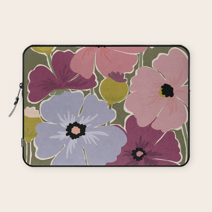 Flower Market - Opium Poppies Laptop Sleeve Gallery Image 1