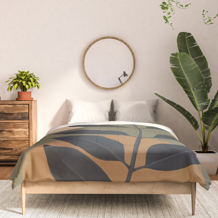 Abstract Art /Minimal Plant 40 Comforter Gallery Image 3