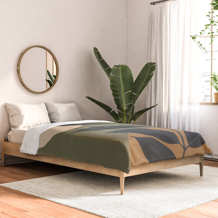 Abstract Art /Minimal Plant 40 Comforter Gallery Image 2