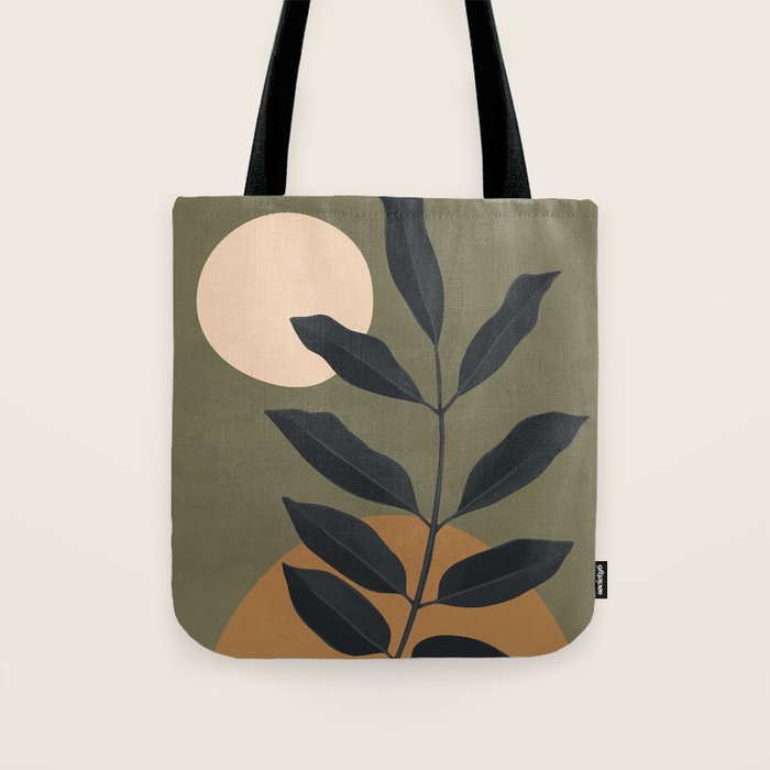 Abstract Art /Minimal Plant 40 Tote Bag Gallery Image 1