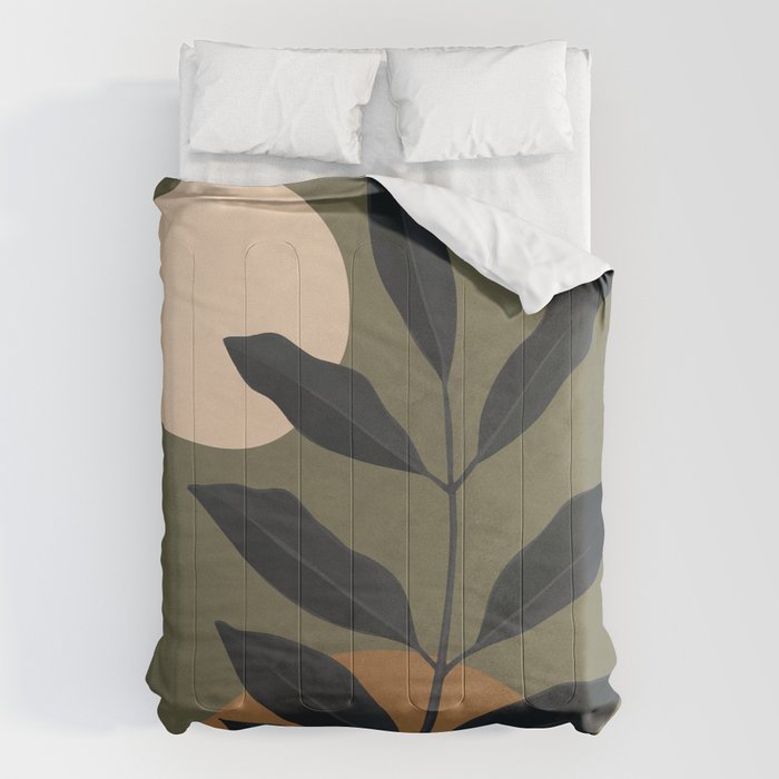 Abstract Art /Minimal Plant 40 Comforter Gallery Image 1