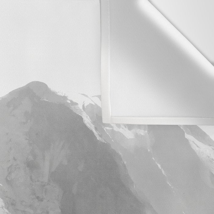 Mount Rainier Black and White Wall Tapestry Gallery Image 3
