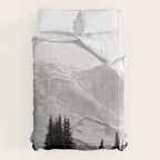 Mount Rainier Black and White Comforter Gallery Image 6