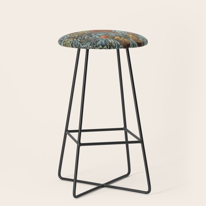 William Morris Acanthus & Vine Stool Gallery Image 1