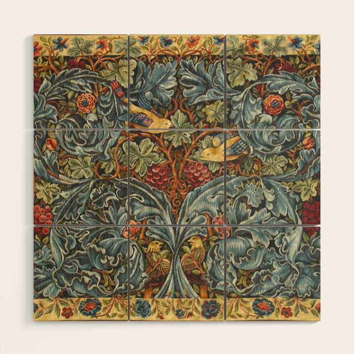 William Morris Acanthus & Vine Wood Wall Art Gallery Image 1
