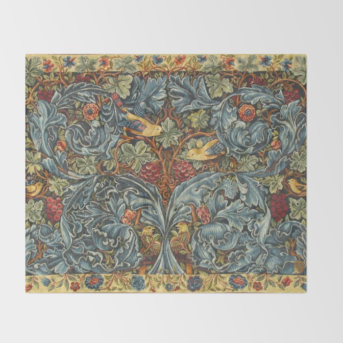 William Morris Acanthus & Vine Throw Blanket Gallery Image 2