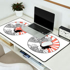 Godzilla Rising Sun The Great Wave  Desk Mat Gallery Image 2