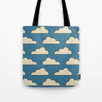 Cartoon Clouds Tote Bag Gallery Image 1