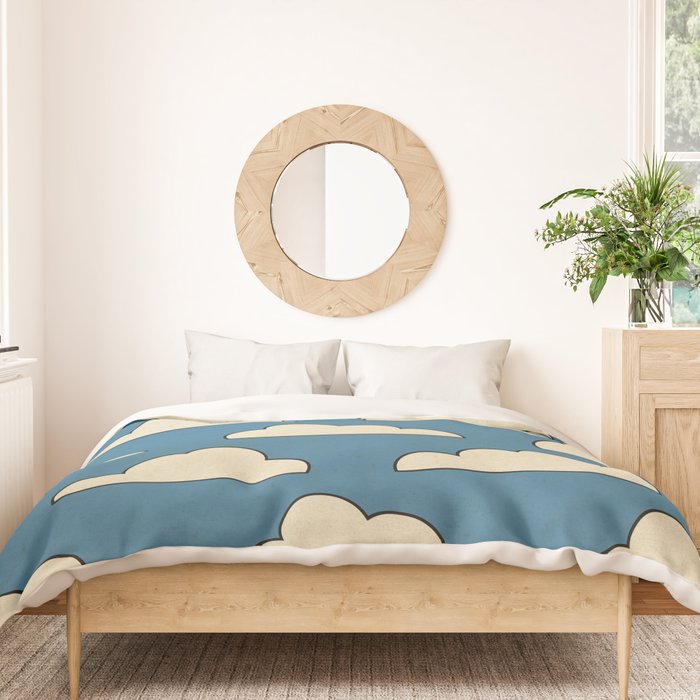 Cartoon Clouds Duvet Cover Gallery Image 3