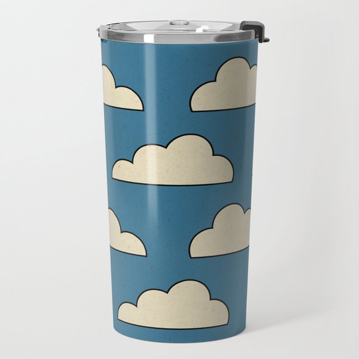 Cartoon Clouds Travel Mug Gallery Image 2