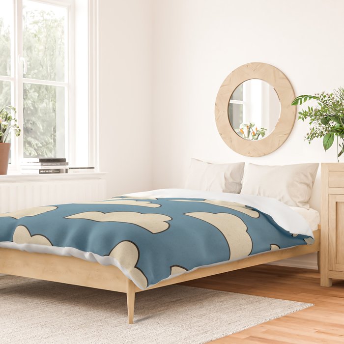 Cartoon Clouds Duvet Cover Gallery Image 2