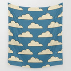 Cartoon Clouds Wall Tapestry Gallery Image 4