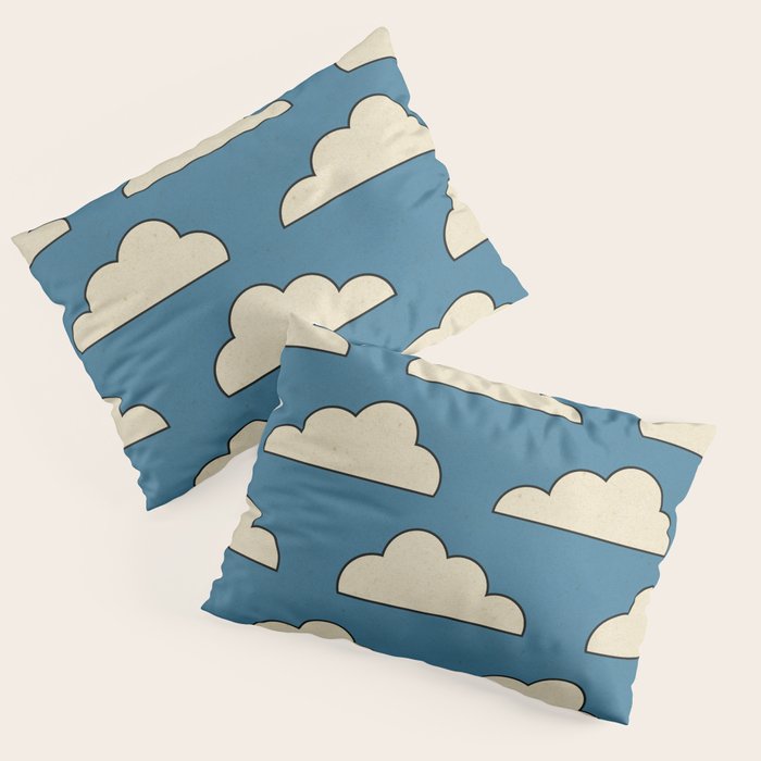 Cartoon Clouds Pillow Sham Gallery Image 1