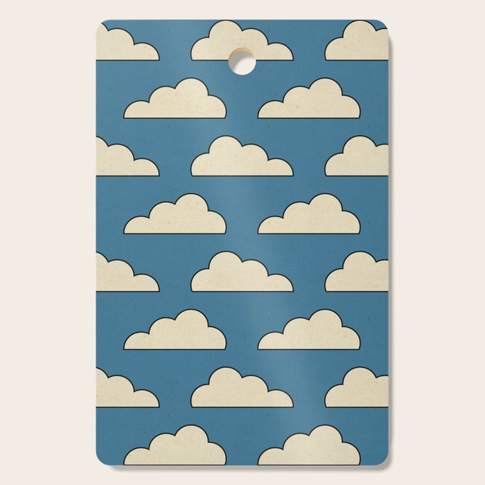 Cartoon Clouds Cutting Board Gallery Image 1