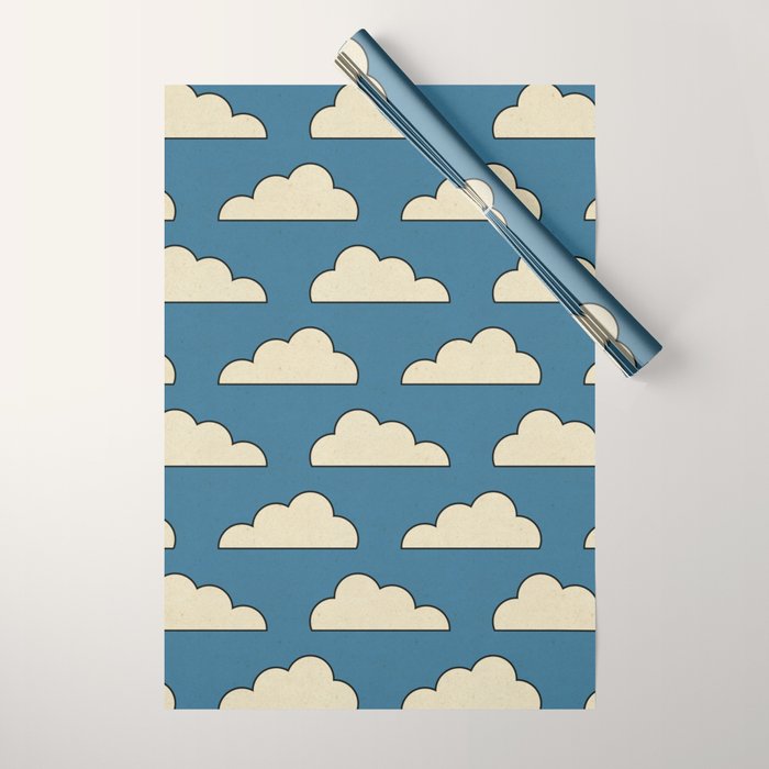 Cartoon Clouds Wrapping Paper Gallery Image 1