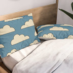 Cartoon Clouds Pillow Sham Gallery Image 2