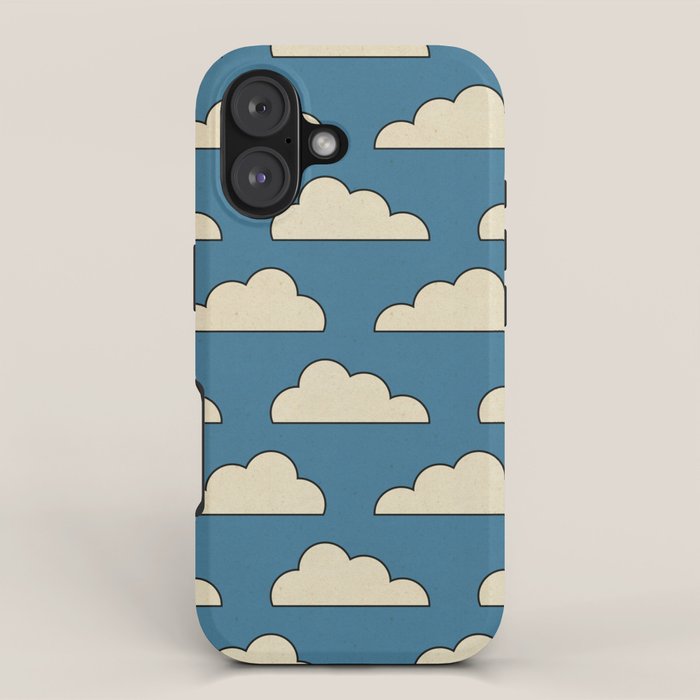 Cartoon Clouds iPhone Case Gallery Image 1