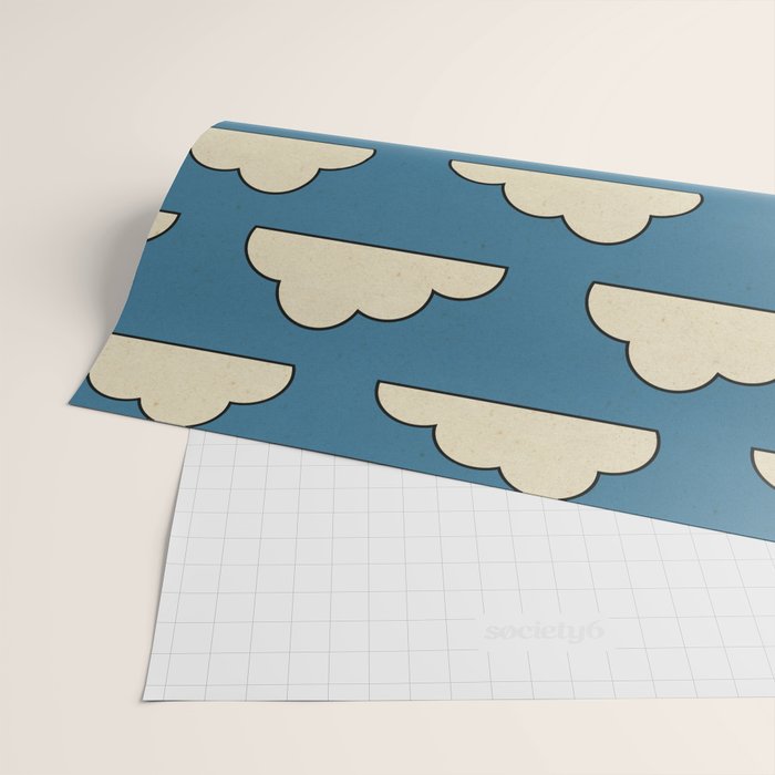 Cartoon Clouds Wrapping Paper Gallery Image 2