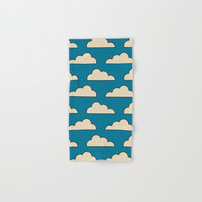 Cartoon Clouds Bath Towel Gallery Image 1