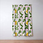 Retro Groovy Flower  Window Curtain Gallery Image 3