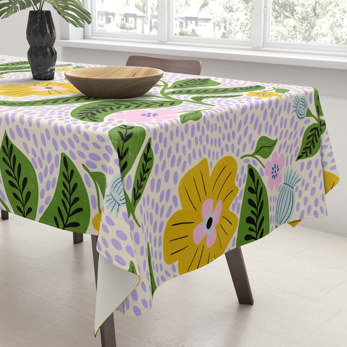 Retro Groovy Flower  Tablecloth Gallery Image 3