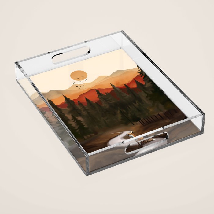 Whispering Pines Acrylic Tray Gallery Image 1