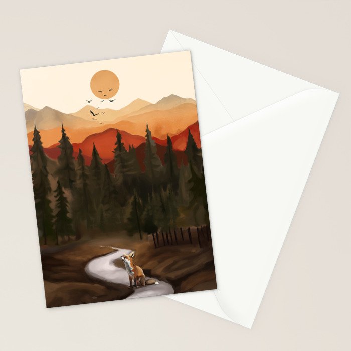 Whispering Pines Stationery Card Gallery Image 2