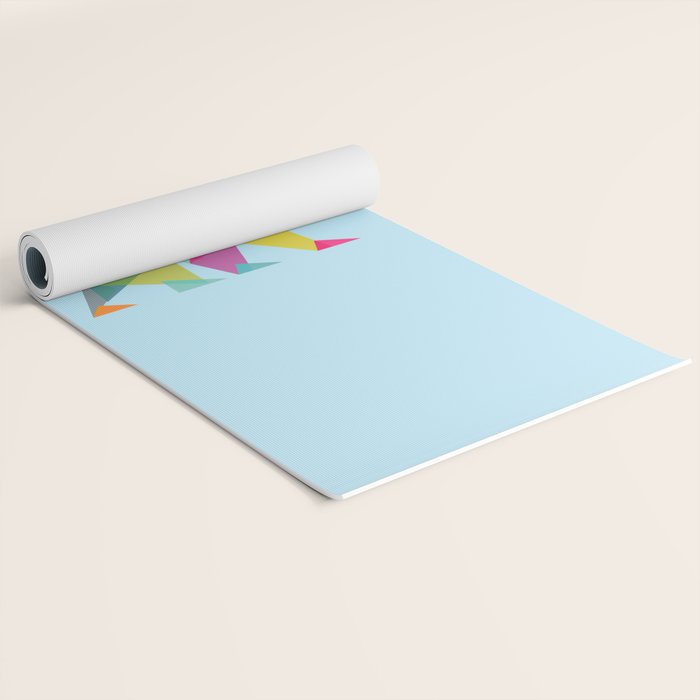Fractal Bear - neon colorways Yoga Mat Gallery Image 2