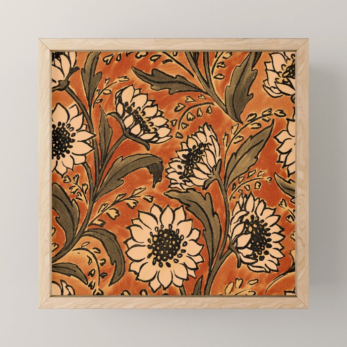 Sunflowers - Rust Mini Art Print Gallery Image 1