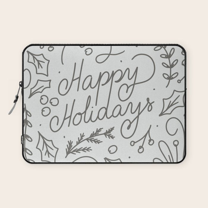 Happy Holidays Laptop Sleeve Gallery Image 1