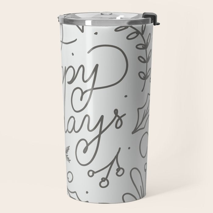 Happy Holidays Travel Mug Gallery Image 2