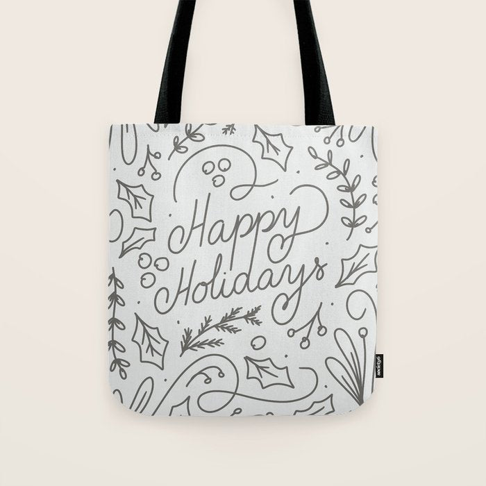Happy Holidays Tote Bag Gallery Image 1
